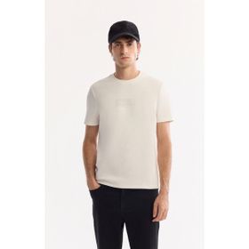 Avva A52Y1020 Ekru Regular Fit Erkek Tişört
