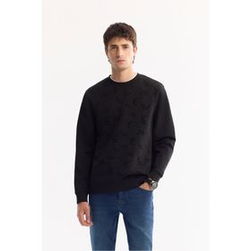 Avva A52Y1208 Siyah Regular Fit Erkek Sweatshirt