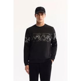 Avva A52Y1256 Siyah Regular Fit Erkek Sweatshirt