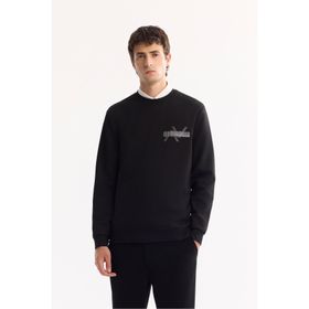 Avva A52Y1260 Siyah Regular Fit Erkek Sweatshirt