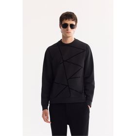 Avva A52Y1285 Siyah Regular Fit Erkek Sweatshirt