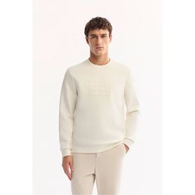 Avva A52Y1289 Ekru Regular Fit Erkek Sweatshirt