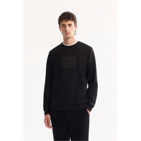 Avva A52Y1289 Siyah Regular Fit Erkek Sweatshirt