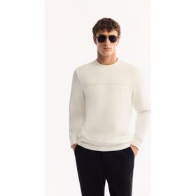 Avva A52Y1325 Ekru Regular Fit Erkek Sweatshirt