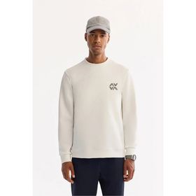 Avva A52Y1328 Ekru Regular Fit Erkek Sweatshirt