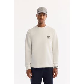 Avva A52Y1328 Ekru Regular Fit Erkek Sweatshirt