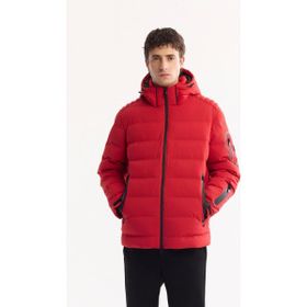 Avva A52Y6067 Kırmızı Comfort Fit Kapüşonlu Kaz Tüyü Erkek Mont