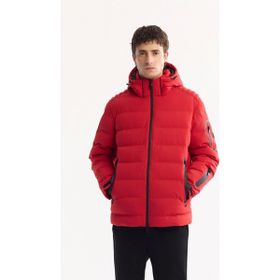 Avva A52Y6067 Kırmızı Comfort Fit Kapüşonlu Kaz Tüyü Erkek Mont