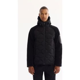 Avva A52Y6077 Siyah Kapüşonlu Peluş Regular Fit Erkek Mont