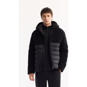 Avva A52Y6158 Siyah Kapüşonlu Kaz Tüyü Şişme Comfort Fit Erkek Mont