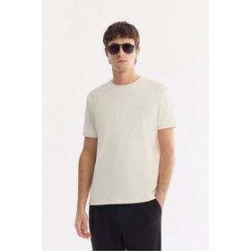 Avva A61Y1023 Ekru Regular Fit Erkek Tişört