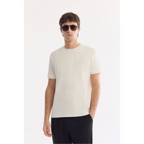 Avva A61Y1023 Ekru Regular Fit Erkek Tişört