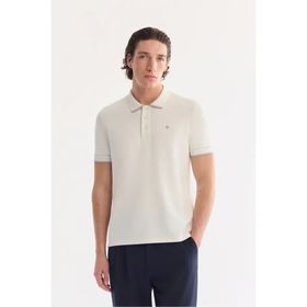 Avva A61Y1075 Ekru Regular Fit Erkek Tişört