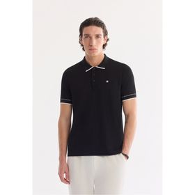 Avva A61Y1075 Siyah Regular Fit Erkek Tişört