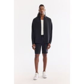 Avva A61Y3703 Erkek Siyah Beli Lastikli Soft Touch Nefes Alan Relaxed Fit Şort