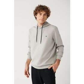 Avva B001101 Gri Kumaş Özellikli Erkek Sweatshirt