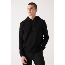 Avva B001101 Siyah Kumaş Özellikli Erkek Sweatshirt