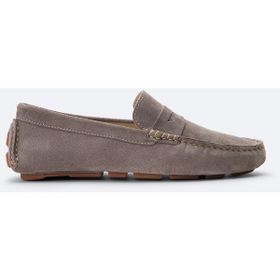 Avva B008001 Erkek Vizon Süet Hafif Loafer Ayakkabı