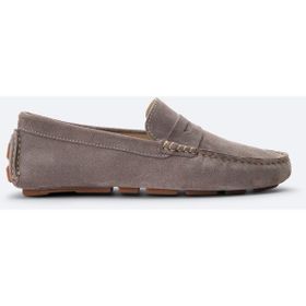 Avva B008001 Erkek Vizon Süet Hafif Loafer Ayakkabı