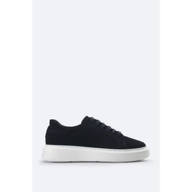 Avva B008002 Erkek Siyah Süet Esnek Taban Hafif Casual Ayakkabı