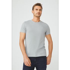 Avva E001000 Gri Erkek T-shirt