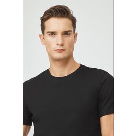 Avva E001000 Siyah Erkek T-shirt