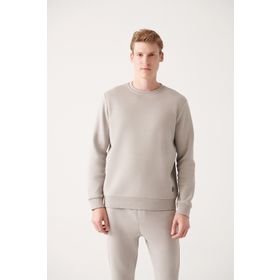 Avva E001017 Taş Erkek Sweatshirt