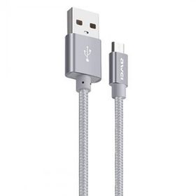 Awei CL-30 Silver 1 mt Metal Örgü USB Hızlı Şarj ve Kablo