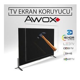Awox AWX10943ST Uyumlu Tv Ekran Koruyucu 3 mm Ekran Koruma Paneli