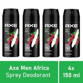 Axe Africa 4x150 ML Erkek Deodorant