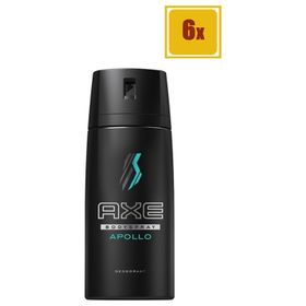 Axe Apollo 150 ml 6'lı Set Sprey Deodorant