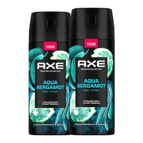Axe Aqua Bergamot 2x150 ml Deodorant Body Sprey