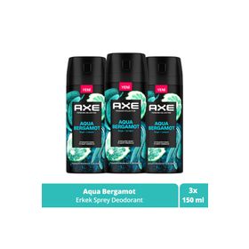 Axe Aqua Bergamot 3x150 ml Deodorant Body Sprey