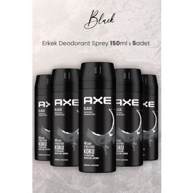 Axe Black 5x150 ml Erkek Sprey Deodorant