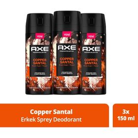 Axe Copper Santal 3x150 ml Deodorant Body Sprey