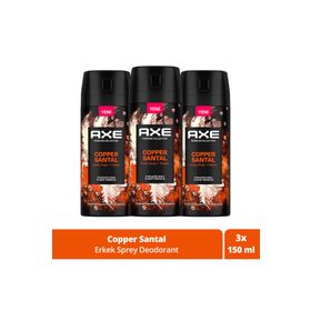 Axe Copper Santal 3x150 ml Deodorant Body Sprey