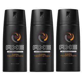 Axe Dark Temptation 150 ML 3'lü Erkek Sprey Deodorant