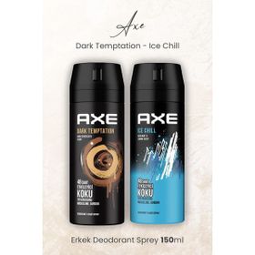Axe Dark Temptation 150 ml + Ice Chill 150 ml Erkek Sprey Deodorant