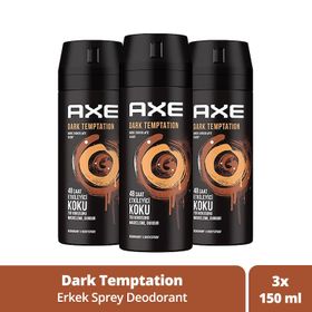 Axe Dark Temptation 3x150 ml Erkek Sprey Deodorant
