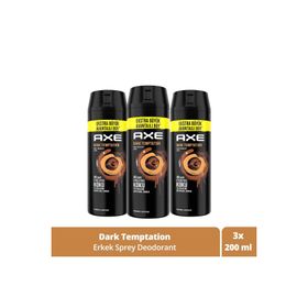 Axe Dark Temptation XL 3x200 ml Erkek Sprey Deodorant