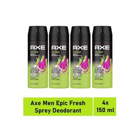 Axe Epic Fresh 4x150 ml Erkek Deodorant
