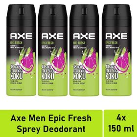 Axe Epic Fresh 4x150 ml Erkek Deodorant