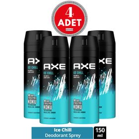 Axe Ice Chill 4x150 ML Erkek Sprey Deodorant