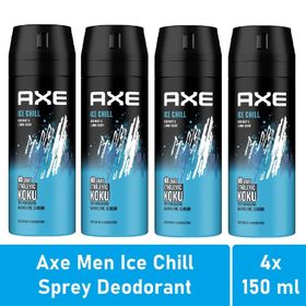 Axe Ice Chill 4x150 ML Erkek Sprey Deodorant