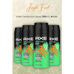 Axe Jungle Fresh 4x150 ml Erkek Sprey Deodorant