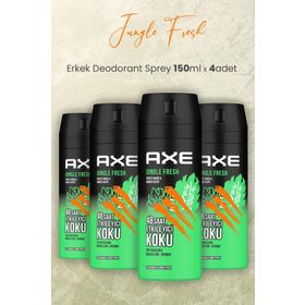 Axe Jungle Fresh 4x150 ml Erkek Sprey Deodorant