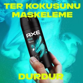 Axe Leather & Cookies 150 ml + Apollo 150 ml Erkek Sprey Deodorant