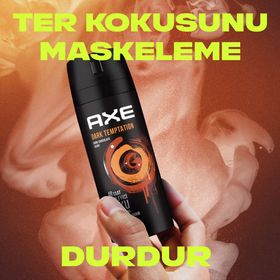 Axe Leather & Cookies 150 ml + Dark Temptation 150 ml Erkek Sprey Deodorant