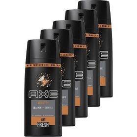 Axe Leather ve Cookies 5x150 ml Erkek Sprey Deodorant