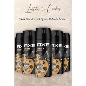 Axe Leather ve Cookies 5x150 ml Erkek Sprey Deodorant